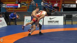 1/8 GR - 60 kg: I. BAKHROMOV (UZB) v. A. FAZLJIJA (SWE)