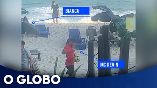 Veja os últimos momentos de MC Kevin na praia e no hotel