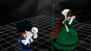 Suiseiseki and Souseiseki (Rozen maiden) - Bad apple [MMD]