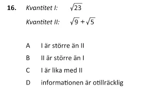 Högskoleprovet matte på arabiska – KVA Kvantitativa jämförelser 2021