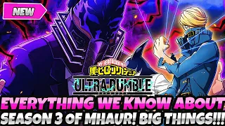 *EVERYTHING YOU NEED TO KNOW ABOUT SEASON 3* WHAT'S COMING & WHAT NEEDS FIXING (My Hero Ultra Rumble