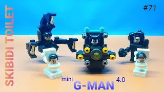 lego skibidi toilet | assemble mini gman toilet 4.0 | skibidi toilet 71