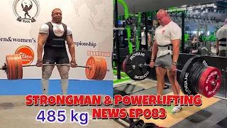 Mateusz Kieliszkowski | Mitchell Hooper | Tom Stoltman | Strongman & Powerlifting News ep083