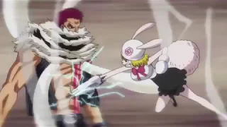 Luffy saves Carrot and attack Katakuri