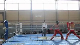 Kırmızı Köşe Cebrail Gençoğlu 54 kg Kickboks İzmir Final. Nakavt