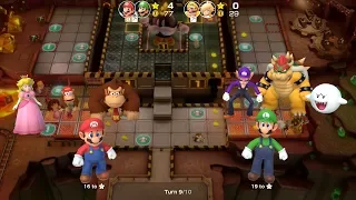 Super Mario Party Partner Party #316 Gold Rush Mine Mario & Luigi vs Wario & Rosalina