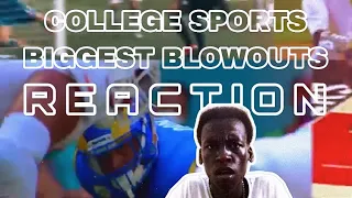 SOCCER FAN REACTS TO COLLEGE SPORTS BIGGEST BLOWOUTS | Sports | Reaction. #illreacts