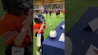 Justin Fields got to meet his biggest fan 🥹🧡