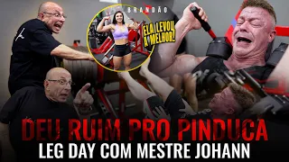 JOHANN ACABOU COM O PINDUCA NO LEG DAY! | RAFAEL BRANDÃO