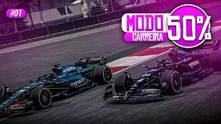 F1 23 - MODO CARREIRA - GP DO BAHREIN 50% - A NOVA DUPLA DA ASTON MARTIN! - EP 001