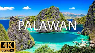 FLYING OVER PALAWAN (4K UHD) - Relaxing Music Along With Beautiful Nature Videos - 4K Video UltraHD