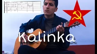 Kalinka Fingerstyle Guitar Cover (+TABs) - Калинка гитаре
