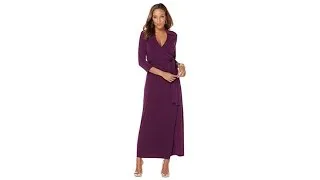 Colleen Lopez "Class Act" Wrap Maxi Dress