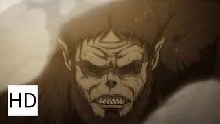 Zeke comes to rescue his Brother | Eren VS Armored, Jaw & Cart Titan English Dub HD