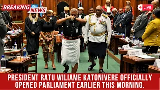 President Ratu Wiliame Katonivere officially opened #parliament  earlier this morning #fiji