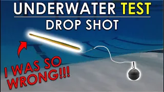 Drop Shot Length, Weight, and Bait Testing | Underwater Bass Fishing Rig Test