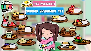 🍞Free Ingredients Breakfast Ideas in Tocalifeworld | free food ideas in tocalife | tocaboca food 😋