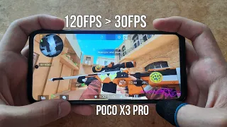 120 to 30fps with handcam in Standoff 2 😵‍💫 | Poco x3 Pro
