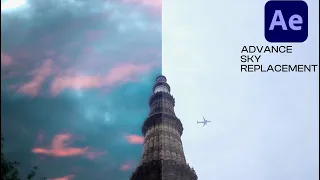 Advance Sky Replacement Tutorial in Adobe After Effects - Hindi