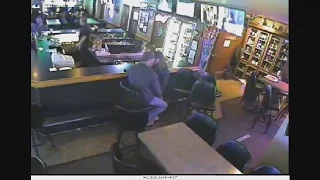 Kissing couple oblivious to Billings casino robbery