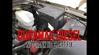 Duramax Diesel NO Crank NO Start problem FIX