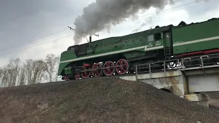 🚂💪ЕЩЁ ОДНА ЛЕГЕНДА В СИЛЕ🚂💪: паровоз П36-0147 с поездом Ярославль – Рыбинск