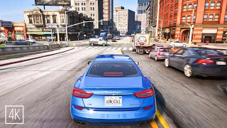 GTA 5: REAL LA TRAFFIC & GTA 6 Realistic Graphics 2022 Ray Tracing RAW 4K Gameplay