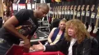 Me meeting Dave Mustaine!!!