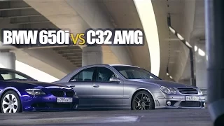 Гонки MSC: Mercedes C32AMG vs BMW 650i (0-100, 100-200, Форсунки, Изоляция)