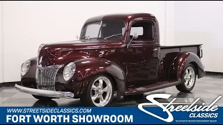 1940 Ford 3-Window Pickup Restomod for sale | 6105-DFW