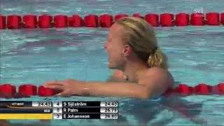 Sarah Sjöström shatters the world record on 50m butterfly