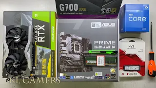 intel Core i5 12400F ASUS PRIME B660M-A WIFI D4 ZOTAC RTX2060 Super White Gaming PC Build