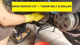 Minggu ini: Yamaha XMAX servis CVT + tukar BELT & ROLLER - Episod 4