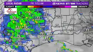 WEATHER LOOP: Disturbance moving across Southeast Texas Friday could bring rain, thunderstorms