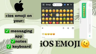 iOS EMOJI ON YOUR ANDROID PHONE!!