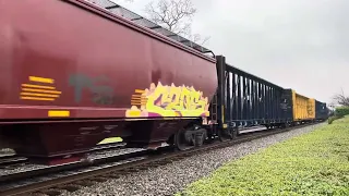 NS 119 pass through Thomasville NC with Rebuilt AC44C6M leader March 6Th 2024.