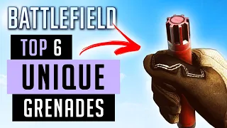 TOP 6 UNIQUE GRENADES + THROWABLES IN BATTLEFIELD GAMES