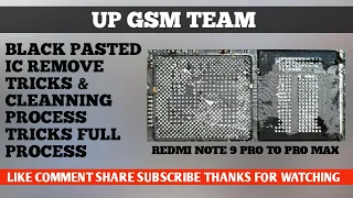 Black Pasted Ic Remove Tricks Redmi note 9 pro to pro max dead solution @upgsmteam