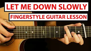 Alec Benjamin - Let Me Down Slowly | Fingerstyle Guitar Lesson (Tutorial) How to Play Fingerstyle