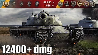 T110E4 ОЧЕНЬ МОЩНАЯ ПТ 12400+ dmg рекорд по урону 🌟🌟🌟 World of Tanks лучший бой Т110Е4