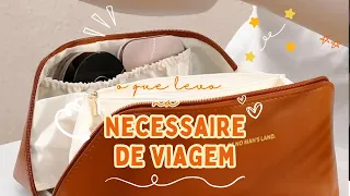 O QUE LEVO NA MINHA NECESSAIRE DE VIAGEM | MAKE E SKINCARE