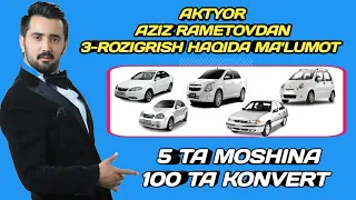 АКТЁР АЗИЗ РАМЕТОВДАН 3-РОЗЫГРЫШ ХАКИДА МАЪЛУМОТ СБЕРБАНК, ВАТСАП +79046123513