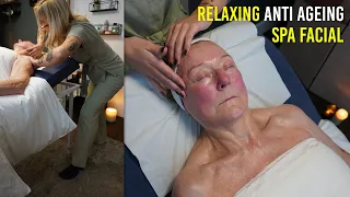 Giving A 76 Year Old Her First Facial (Super Glowing Skin)