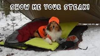 Winter Camping Under A Tarp - Show Us Your Steak