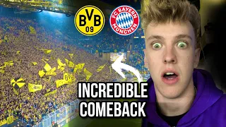 Yellow Wall ERUPTS After LAST SECOND Klassiker Comeback | BVB vs Bayern