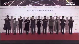 Seventeen at the red carpet of 2021 ASIA ARTIST AWARDS ceremony: carat plz subscribe my channel 🙏🏻