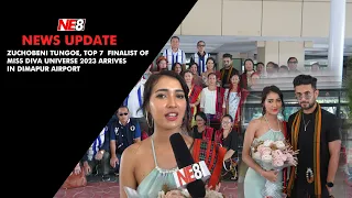 Zuchobeni Tungoe, top 7 Finalist of Miss Diva Universe 2023 arrives in Dimapur Airport