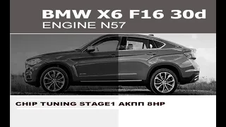 BMW X6 F16 чип тюнинг stage1 АКПП 8HP ZF / Chip tuning Stage1 EGS 8HP ZF for BMW X6 F16