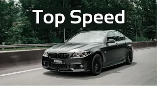 BMW 520d F10 184hp Top Speed RUN & 0-100km/h Acceleration