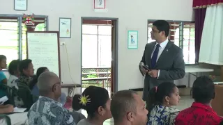 AG and Minister for Economy Consults Teachers on Job Evaluation Exercise in Sigatoka.